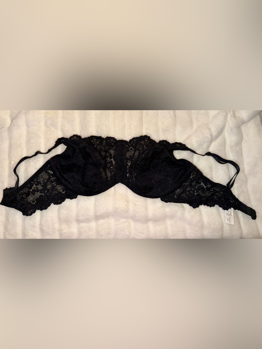 Wonderbra Black Lace Underwire Bra 36D